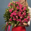 15 кустовых роз Глория 70 см